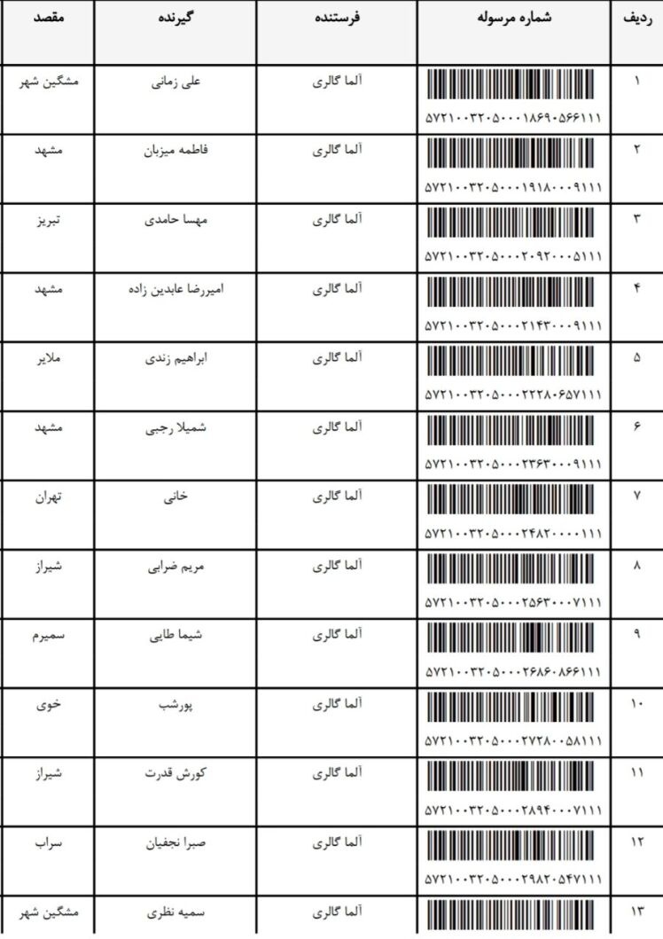 کد رهگیری 18 / 7 / 1403