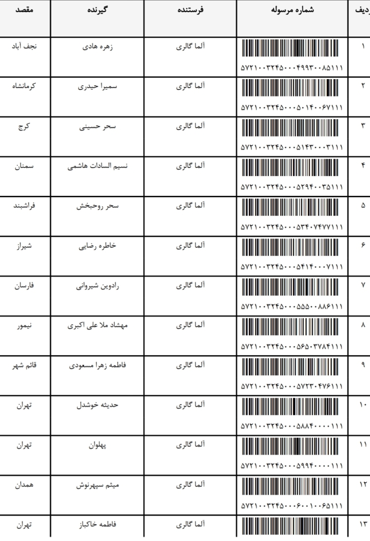 کد رهگیری 27 / 8 / 1403